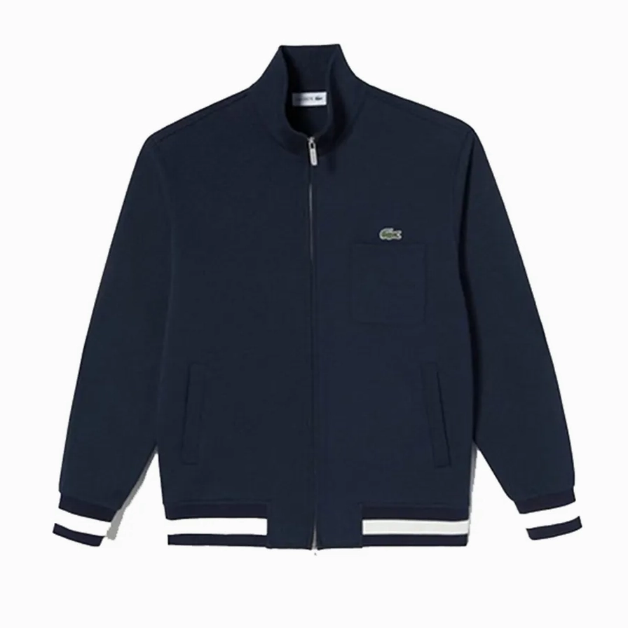 Logo cá sấu trên áo khoác Lacoste chính hãng