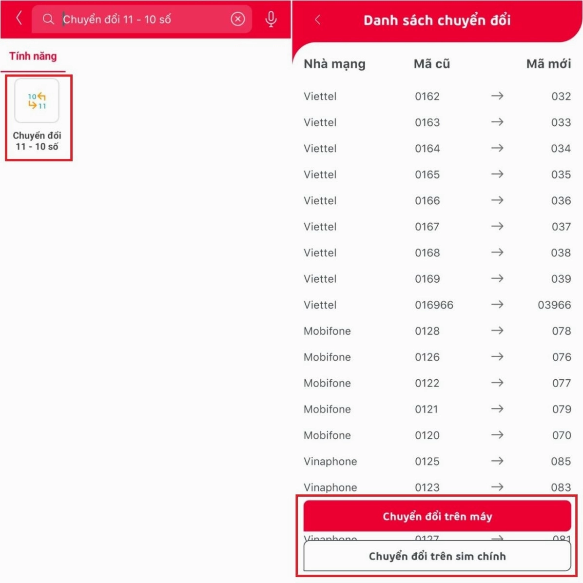 Lưu ý khi sử dụng SIM đầu số 039
