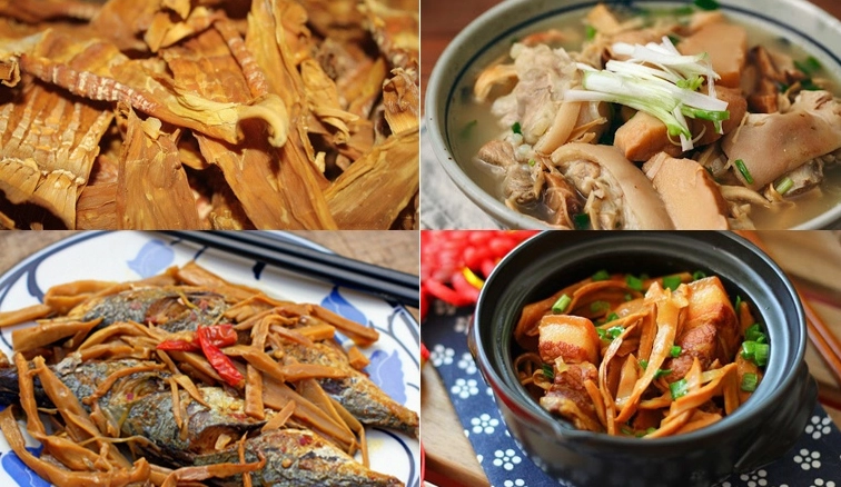 Măng khô hầm giò heo mềm ngon