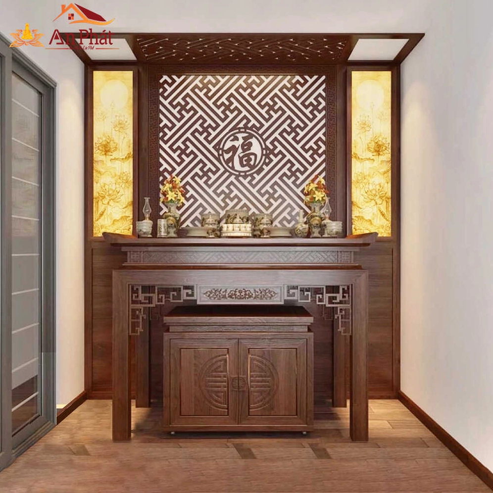Mẫu bàn thờ đẹp hiện đại với thiết kế tinh tế