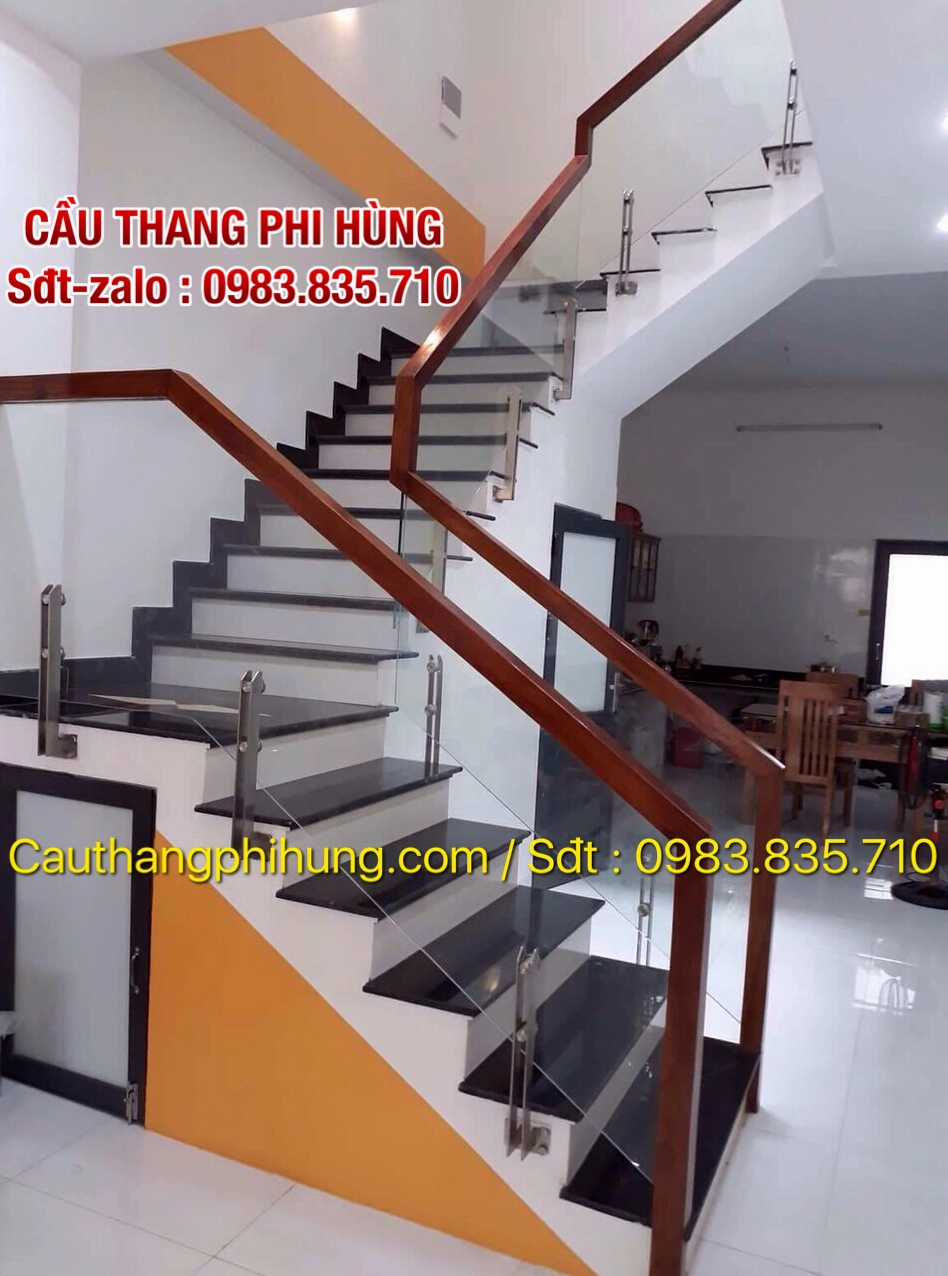 Mẫu cầu thang lượn sóng ấn tượng