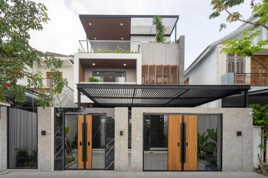 Mẫu cổng nhà đẹp hiện đại