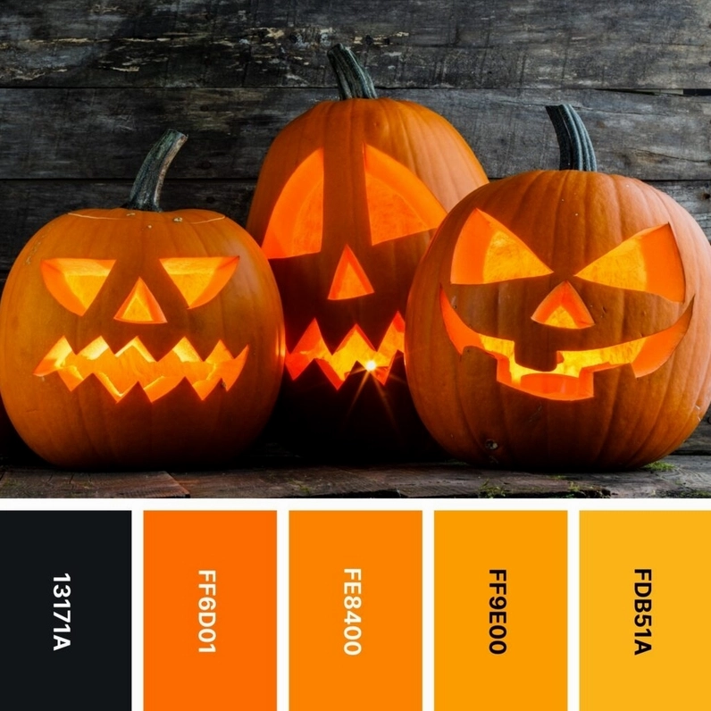 Màu đen tạo cảm giác bí ẩn và rùng rợn cho Halloween