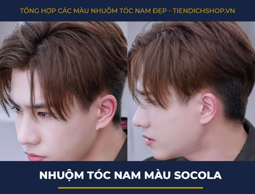 Màu nhuộm tóc nam màu socola ấm áp