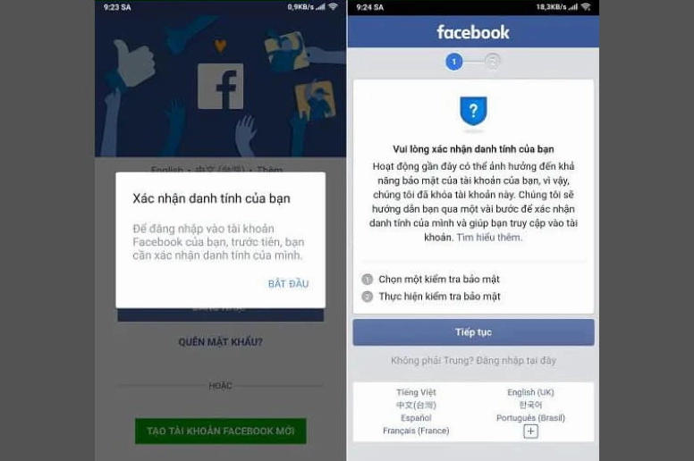 Minh họa việc chụp ảnh CMND/CCCD để xác minh danh tính Facebook