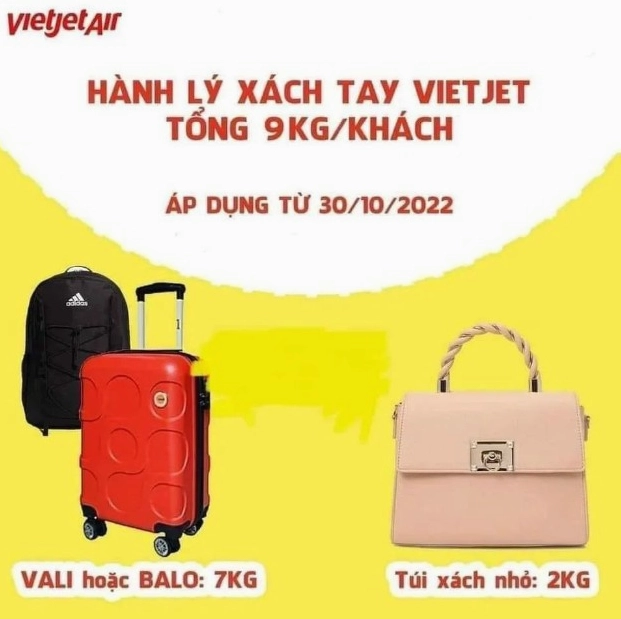 Mua thêm hành lý ký gửi Vietjet