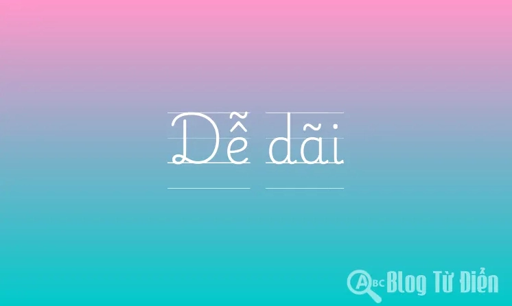 Người đang suy nghĩ về sự dễ dãi