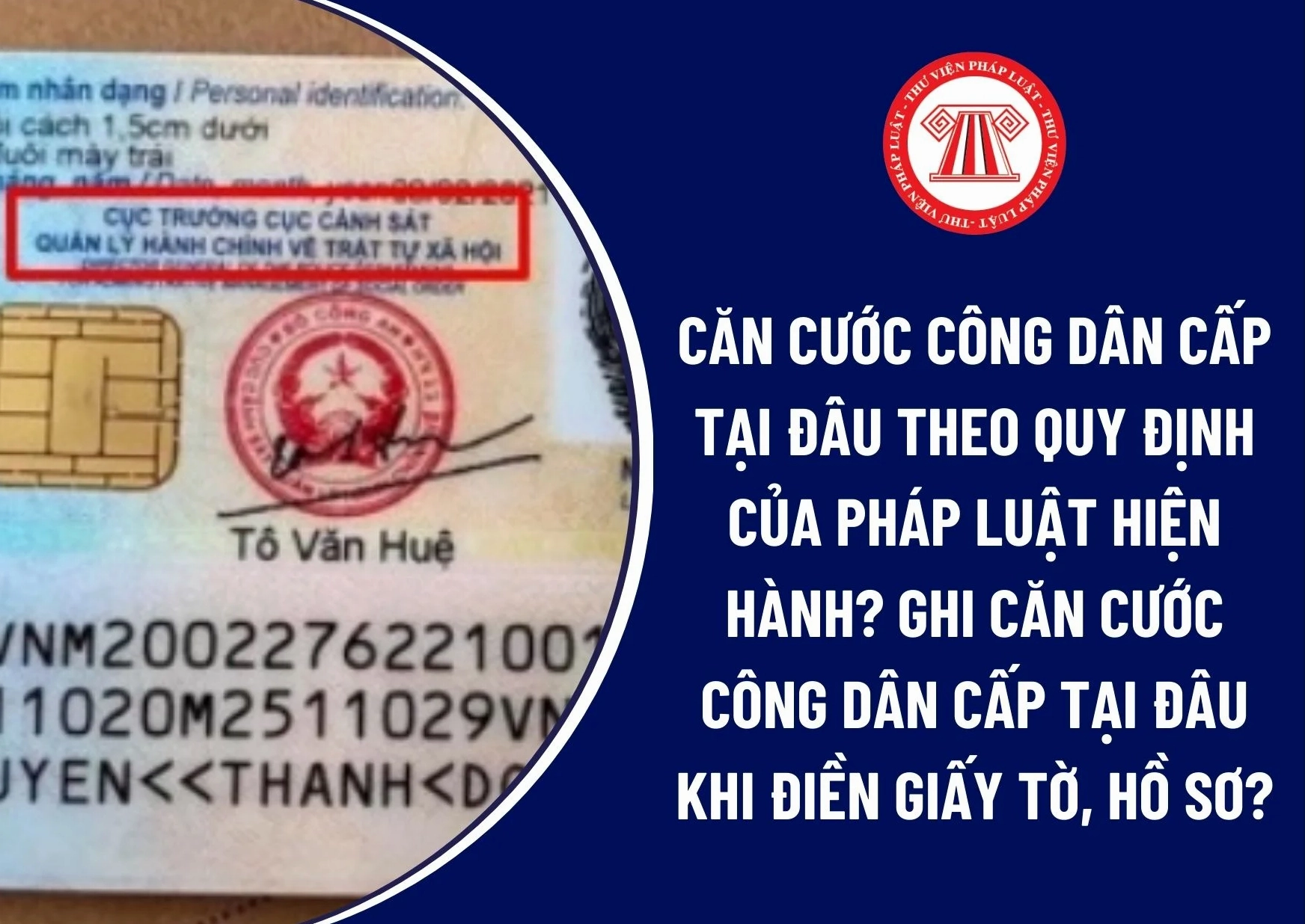 Người dân làm thủ tục CCCD tại cơ quan công an