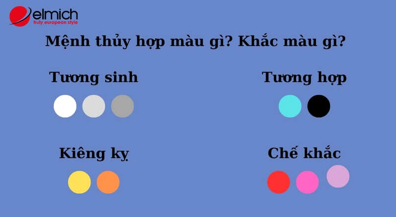 Nữ mệnh Thủy hợp màu gì?