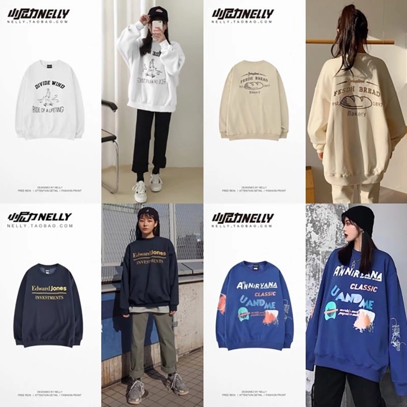 Phối áo sweater màu be với quần jean xanh