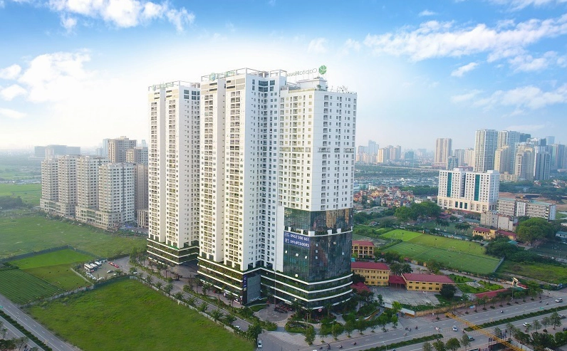 Phối cảnh dự án Ecolife Tây Hồ nhìn từ trên cao