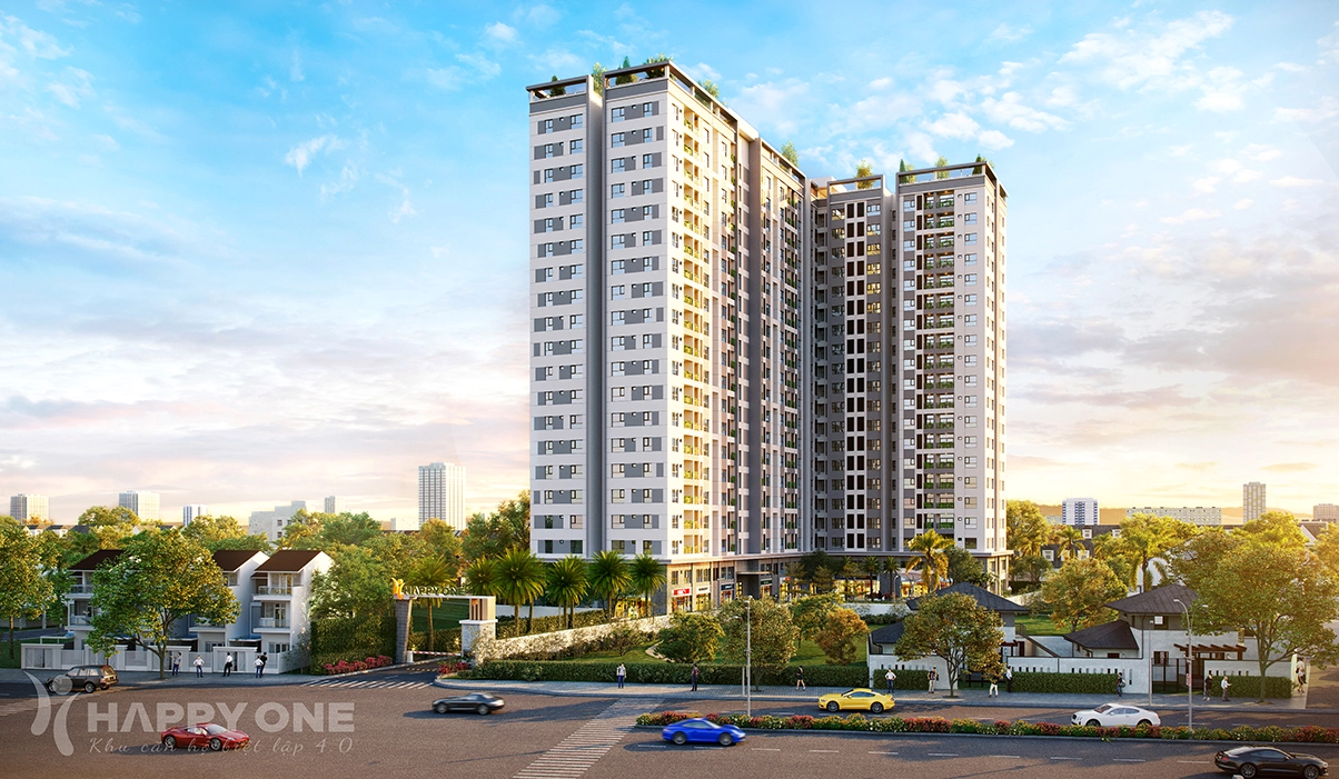 Phối cảnh tổng thể chung cư Happy One