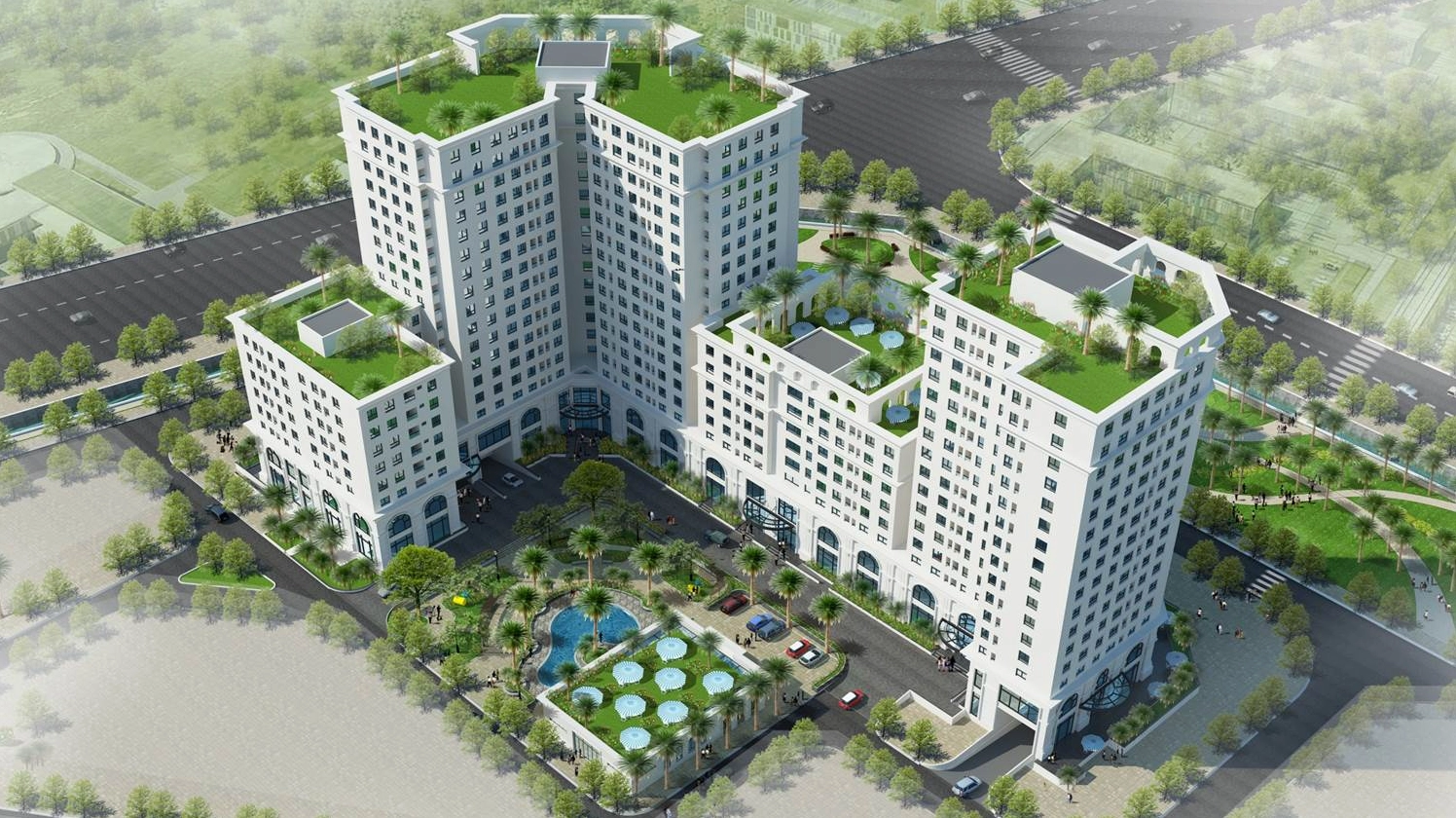 Phối cảnh tổng thể Eco City Việt Hưng
