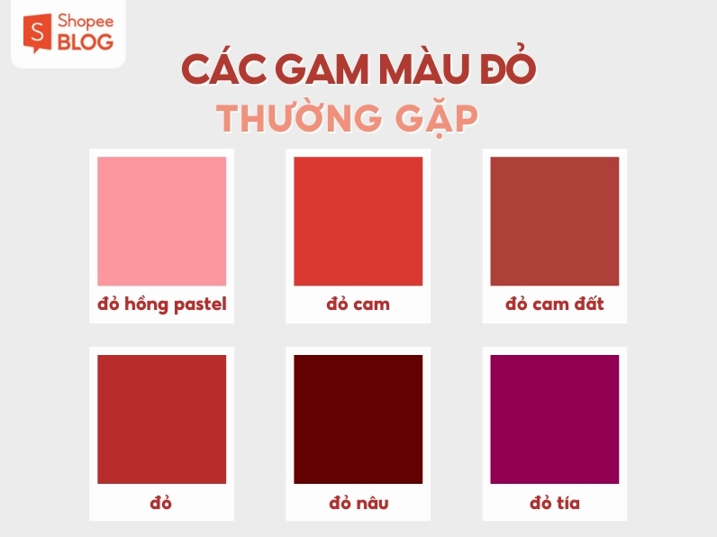Phối màu đỏ với trắng thanh lịch
