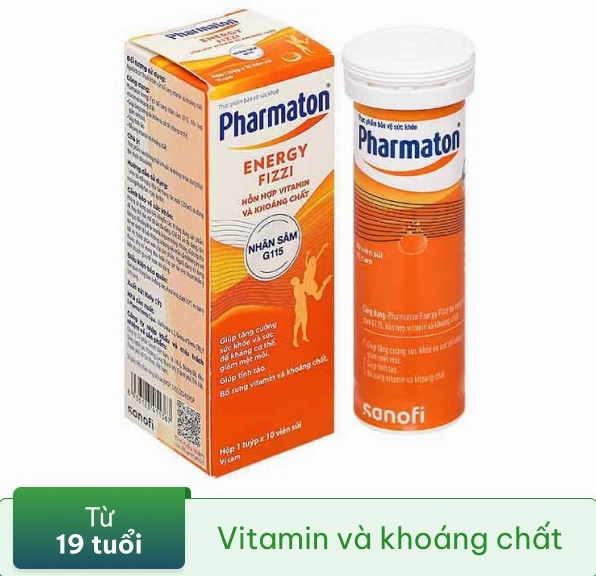 Sản phẩm bổ sung vitamin và khoáng chất Pharmaton Energy Fizzi