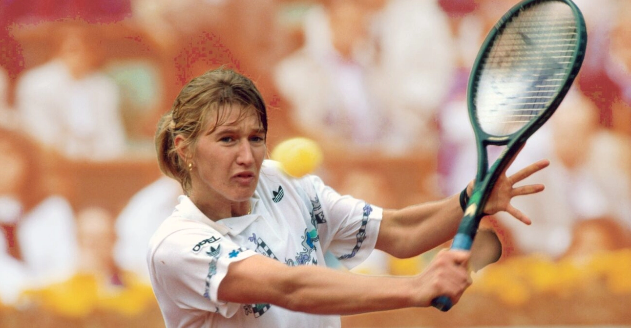 Steffi Graf ăn mừng một chức vô địch Grand Slam