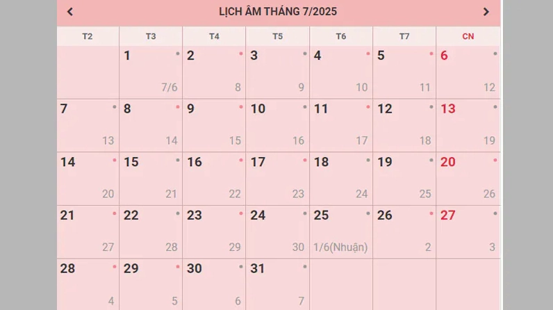 Tải lịch âm dương về điện thoại