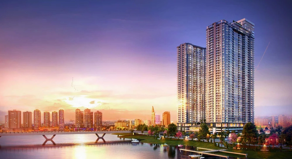 Tầm nhìn sông Sài Gòn từ Sunwah Pearl