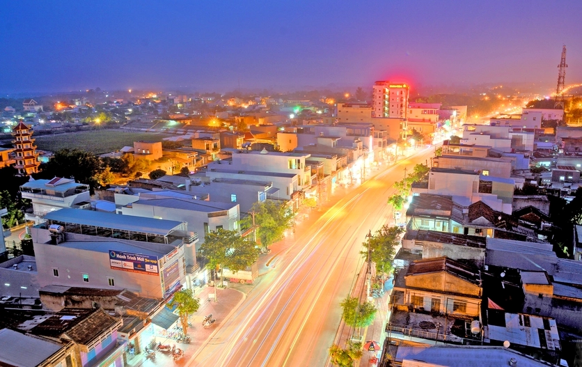 Toàn cảnh thị xã An Khê từ trên cao