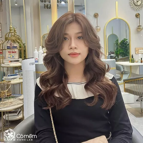 Tóc xoăn sóng nước dài dịu dàng