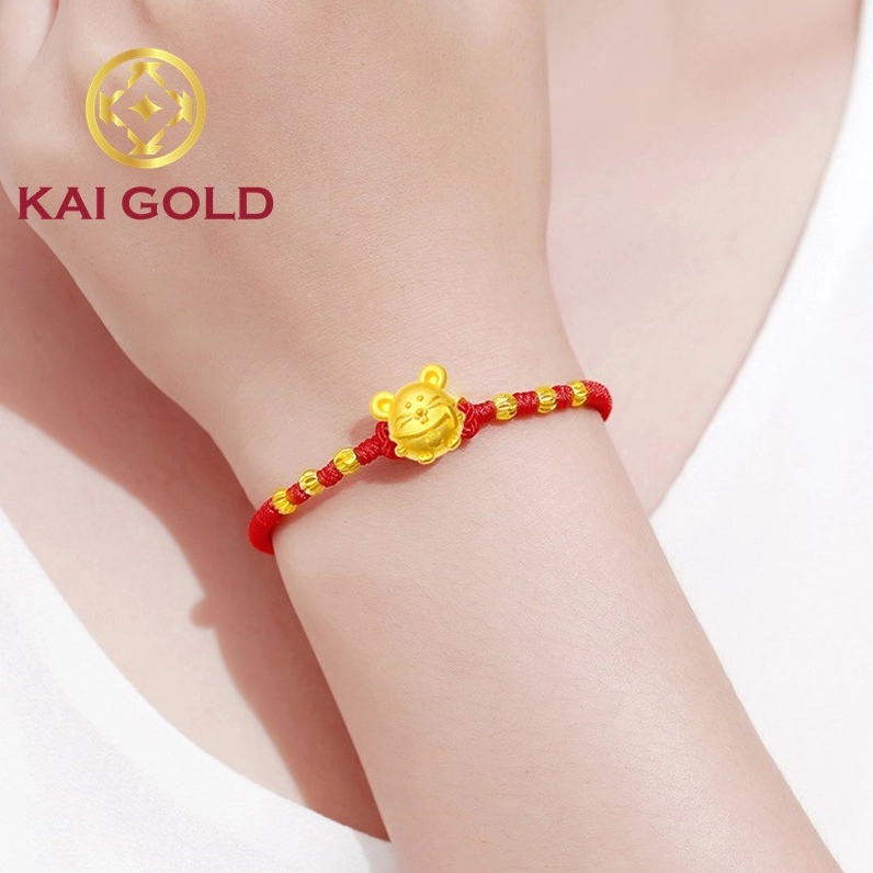 Vòng chỉ đỏ kết hợp với trang sức phong thủy khác