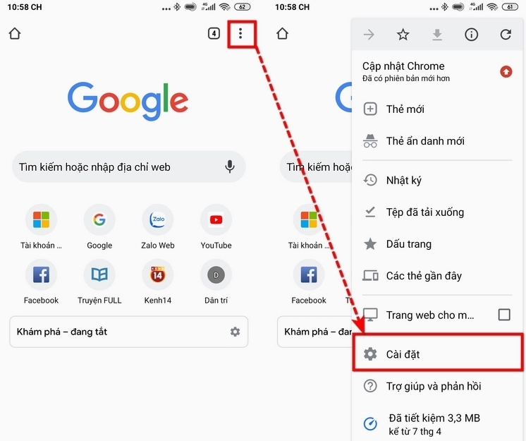 Xem mật khẩu Gmail đã lưu trên Android