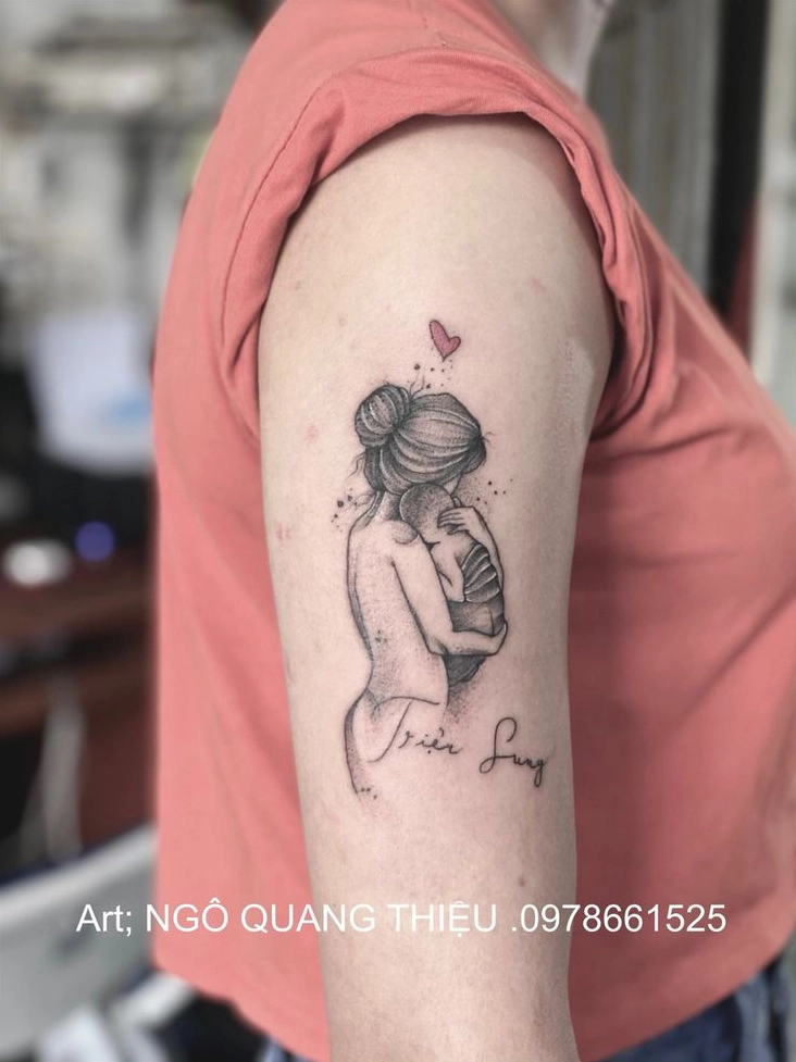 Ý tưởng xăm hình mẹ và con